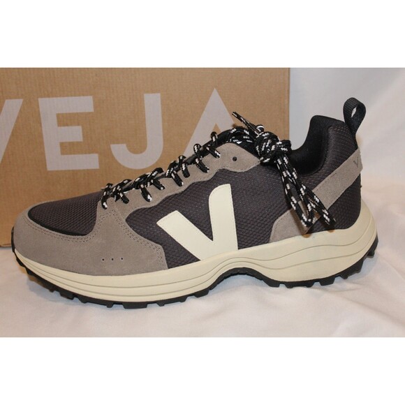 VEJA Mens Gray Mixed Media Heel Pull-Tab Venturi Toe Wedge‎ Sneakers Shoes 46 main image 5